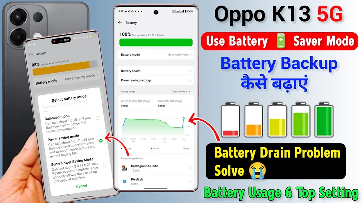Oppo K13 5g Use Battery Saver Mode Setting | Oppo k13 Battery Backup Kaise Badhaye | Battery Drain