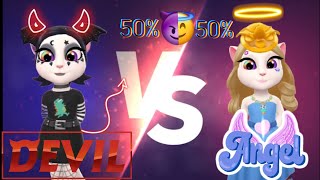 My talking angela -Angel Angela 👼 vs Devil Angela 😈: Who Will Win?