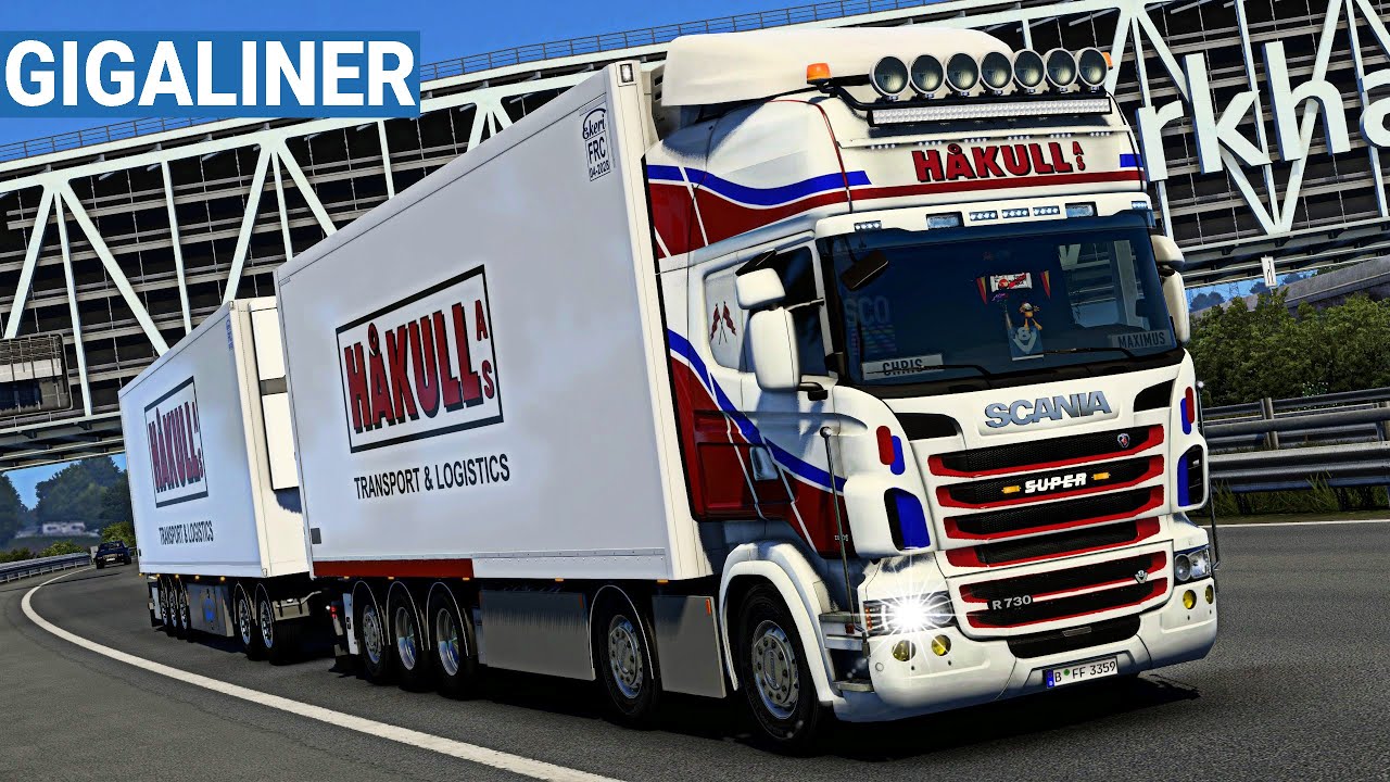 Euro Truck Simulator 2 Sebesség Limit Kikapcsolás ETS2 GIGALINER ★ Mit Lang-LKW durch Deutschland I Scania R730 [2214