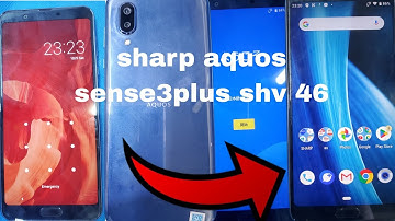 sharp aquos sense3 plus shv 46 hard reset and frp baypass using unlock tool
