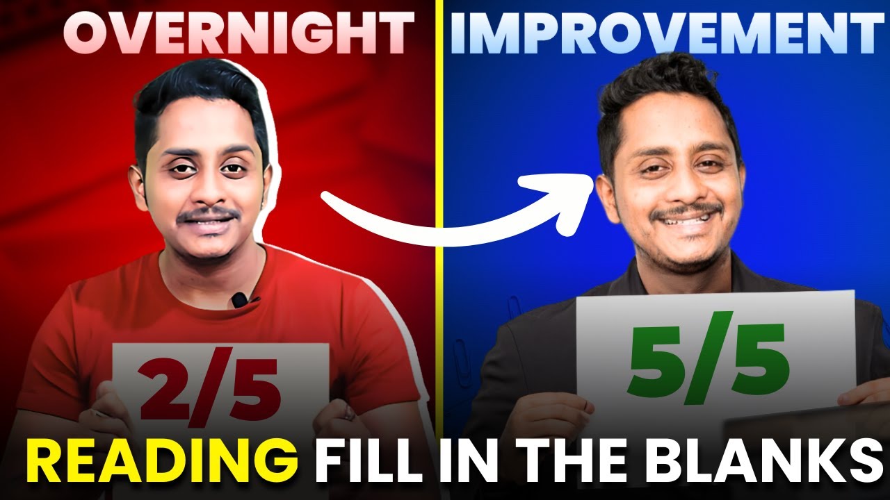 Overnight Improvement – Reading Fill in the Blanks (Watch Before It’s Gone!)