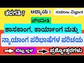 ಶಾಸಕಾಂಗ, ಕಾರ್ಯಾಂಗ ಮತ್ತು ನ್ಯಾಯಾಂಗ ಪರಿಭಾಷೆಗಳ ಪರಿಚಯ ಪ್ರಶೋತ್ತರ|7ನೇ ತರಗತಿ|ಸಮಾಜ ವಿಜ್ಞಾನ