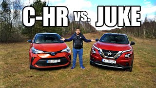 Toyota C Hr Versus Nissan Juke Eng Quirky Crossover Comparison Youtube