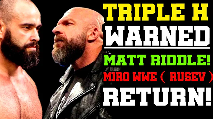 WWE News! Miro Returns To WWE Soon! Edge WWE Retur...