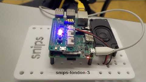 Snips workshop @Robotex International 2018