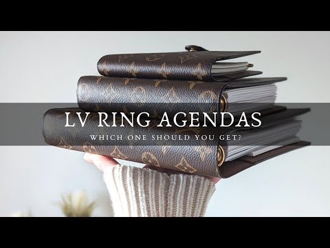 LV PLANNER SET UP 2023 * MM MEDIUM SIZE RING AGENDA COVER * Louis Vuitton 