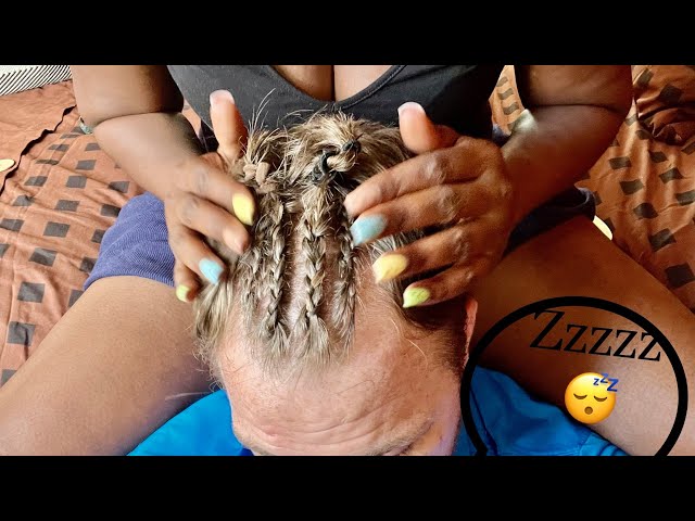 Head Scratch and Braids: ASMR Longer hair scratch!