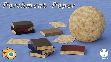 📜Parchment Pages Material | Blender Tutorial