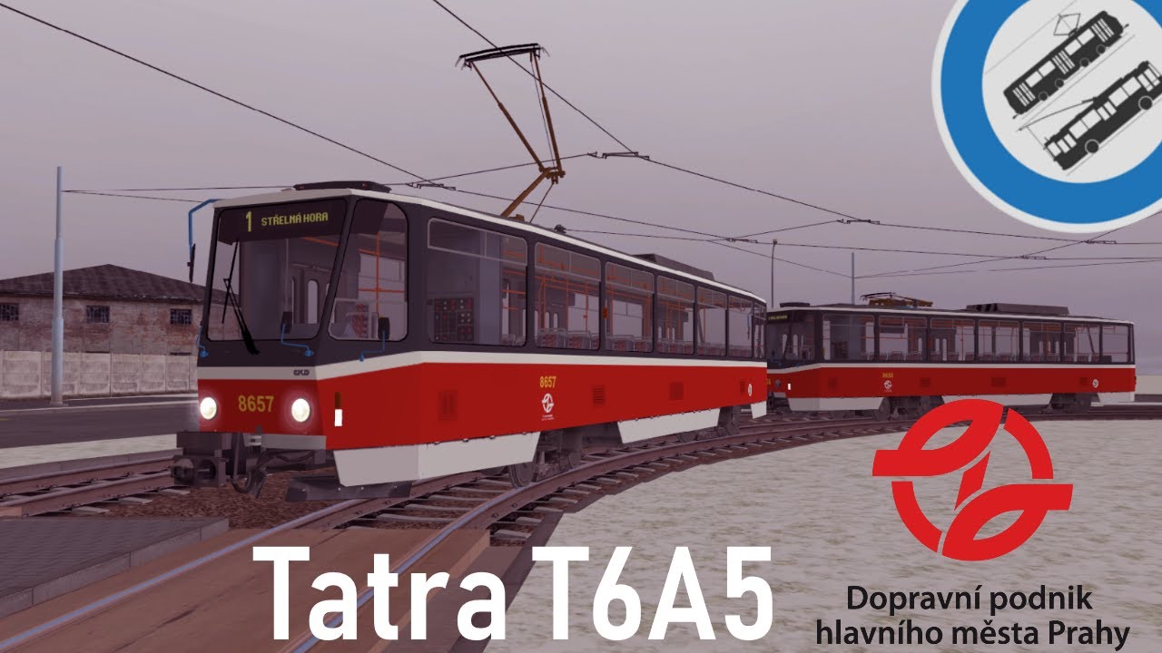 SIMT MHD - Emty [CZ] | Tatra T6A5 DPP| Linka 1 Koprasy » Střelná Hora