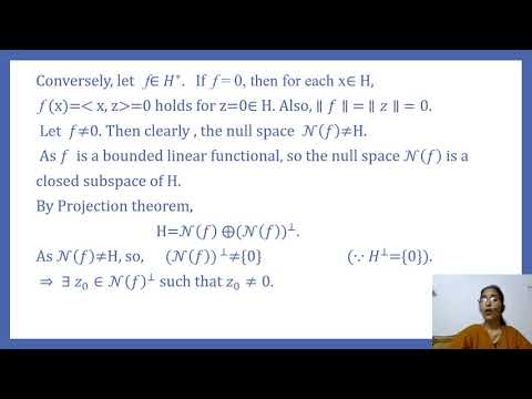 Riesz- Frechet Representation