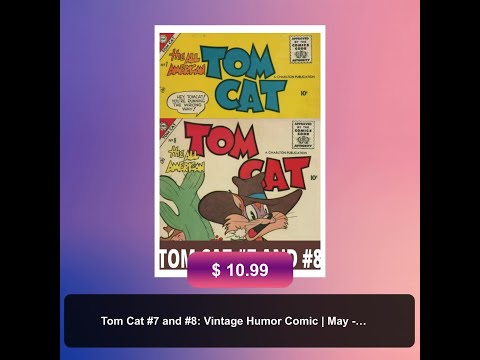 Tom Cat 7 And 8 Vintage Humor Comic May July 1957 