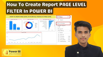How To Create  Report Page Level Filter to Filter All Visuals On A Single Page In Power BI