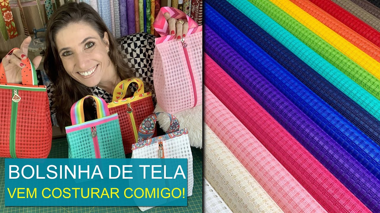 BOLSINHA DE TELA. VEM COSTURAR COMIGO! | ACABAMENTO BEM  INCRÍVEL 💪❤️