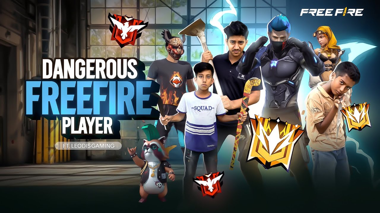 দেশি ফ্রিফায়ার প্লেয়ার😎নতুন PLAYER রা বর্তমানে FREEFIRE এর KING😂#freefire #leodisgaming #newffvideo