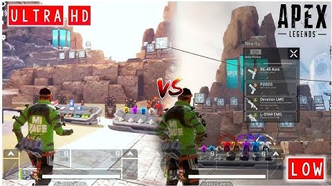 GRAPHICS COMPARISON IN APEX LEGENDS MOBILE BETA LOW TO ULTRA HD