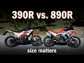 KTM 390 Adventure R vs. 890 Adventure R | Head to Head Comparison Test
