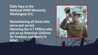 Tuesday 04/30/2024, Daily Taps at the National WWI Memorial in Washington, D.C.