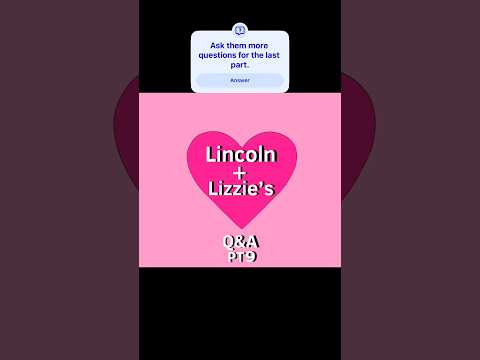 Lincoln & Lizzie's Q&A Pt 9 🧡🤎 #shorts