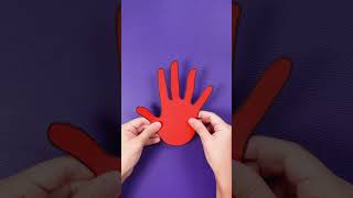 🦸Ta-da! HANDPRINT HEROES You Can Paint and PLAY With! #shorts #kids
