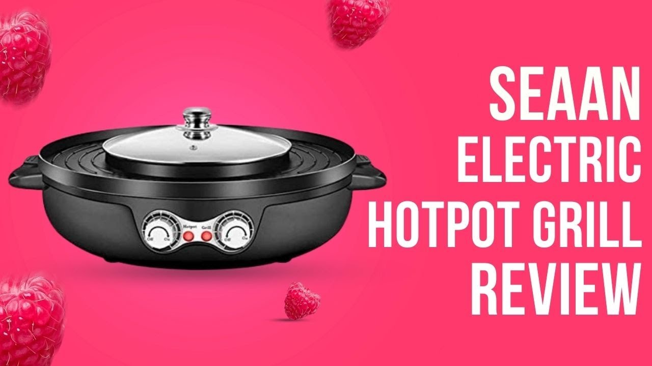 OVENTE Electric Hot Pot and Grill Combo with Temperature Control