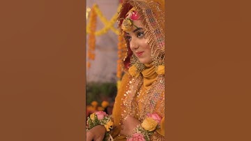 Most Beautiful Hijab Bride😍👌#beautiful #hijab #mehndi #haldi #ubtan #shorts #muslim