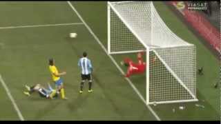Messi vs Andreas Isaksson bicycle save Sweden - Argentina