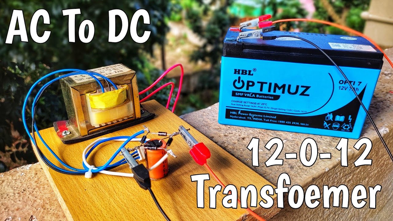 Как преобразовать переменный ток в постоянный с помощью трансформатора и диода