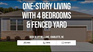 3036 Bluff Hill Lane | $399,000: One-Story Living with 4 Bedrooms & Fenced Yard