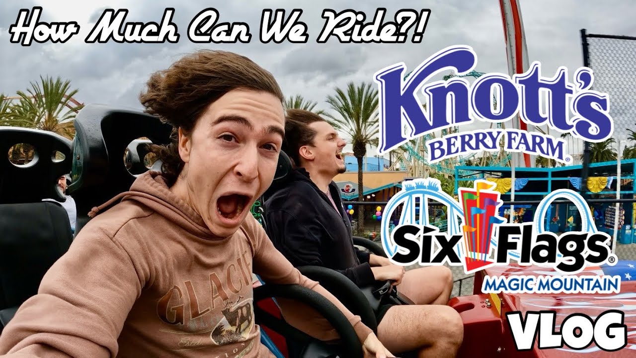 Visiting Knott’s Berry Farm AND Six Flags Magic Mountain in ONE DAY?! | VLOG [2025]