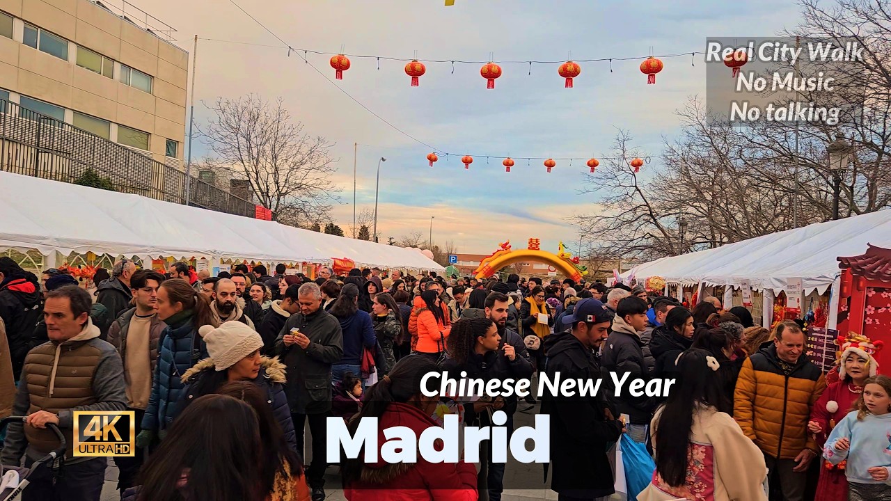I Walked Through Madrid’s Chinatown on Chinese New Year — Here’s What I Saw 🐉4K HDR