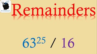 Remainders Problem | Binomial Theorem | BrushMyQuant #remainders #remaindertheorem #binomialtheorem