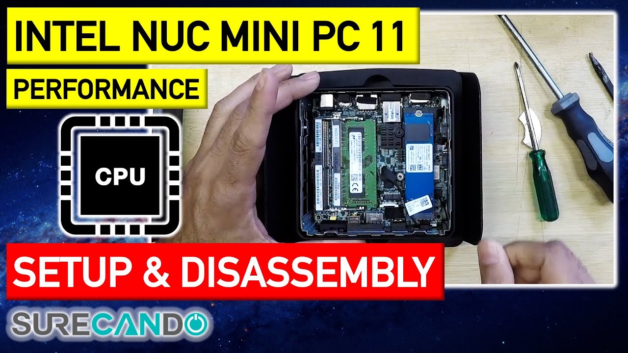 Intel NUC 11 Performance Mini PC Kit Full Setup Disassembly