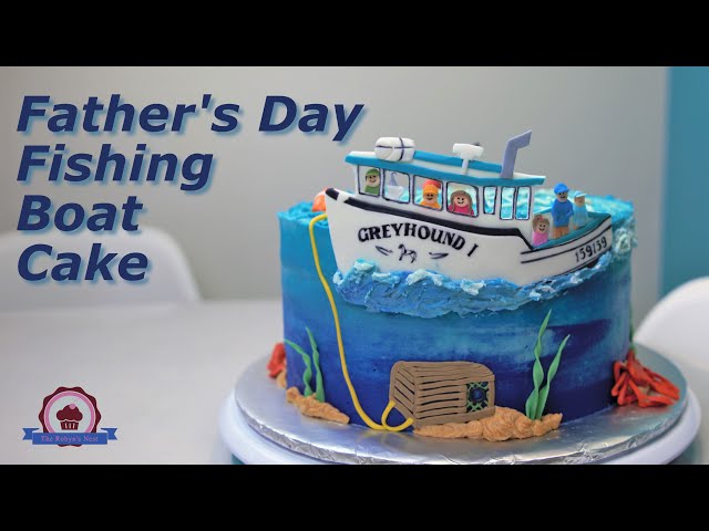Toot the tiny Tug Boat Cake | Boat cake, Cake, Celebration cakes