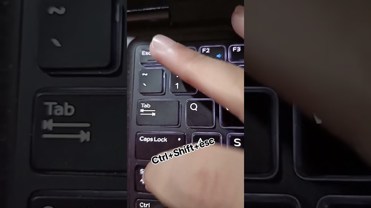 To open task manager 