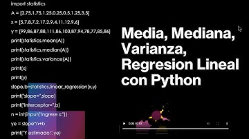 Modulo Statistics Regresion Lineal con Python
