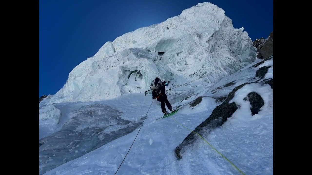 Contamine Nigri Ski Descent, Mt Blanc Tacul