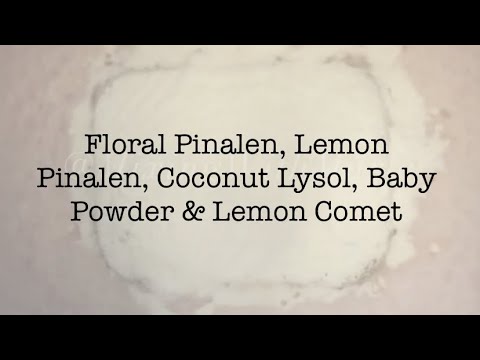 Floral  Lemon Pinalen Lysol Baby Powder  Lemon Comet