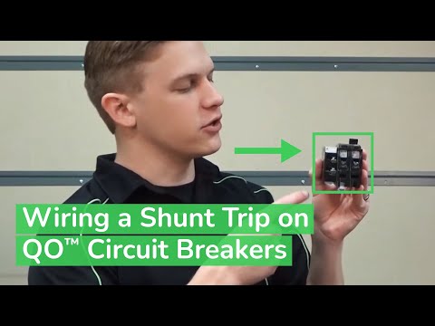 Wiring A Shunt Trip On Qo Circuit Breakers Schneider Electric Support Youtube