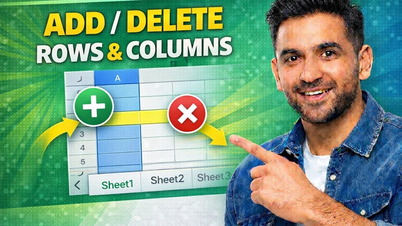 How to Add and Delete Rows & Columns in Google Sheets - YouTube