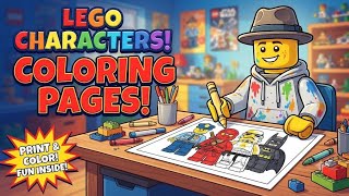 LEGO Characters Coloring Pages Fun Coloring Pages for Kids