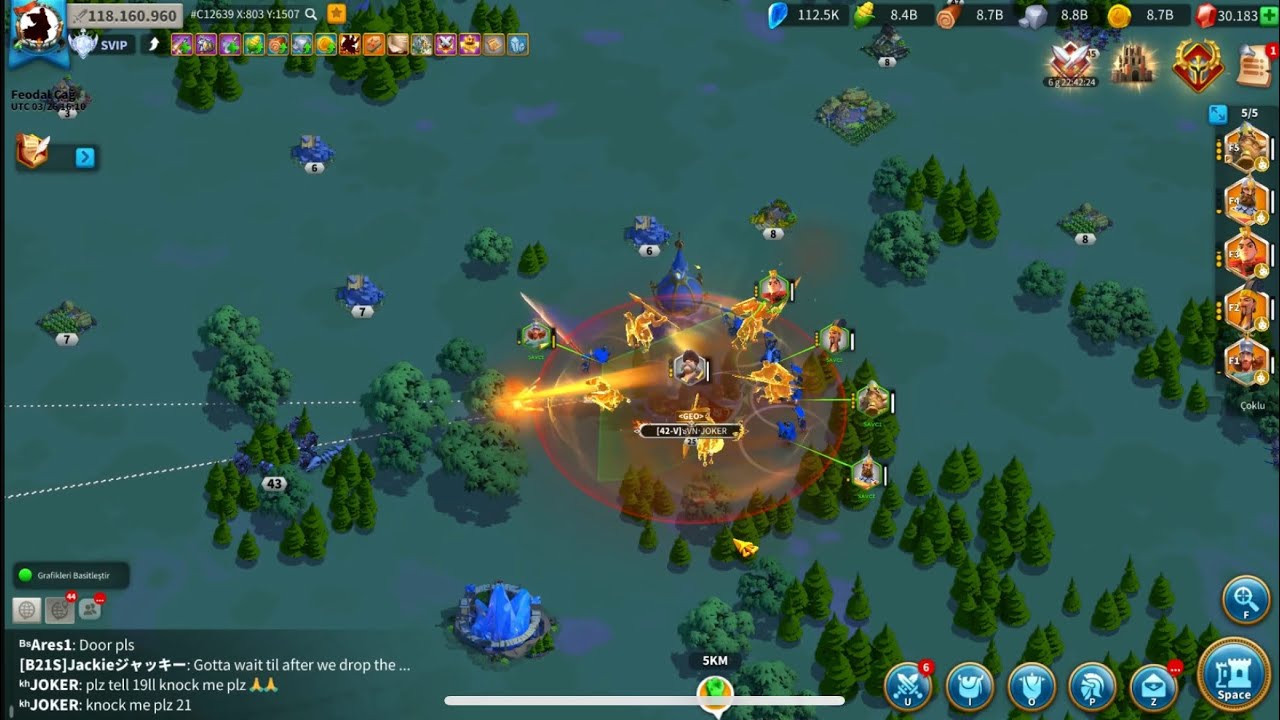 Rise of Kingdoms 3321+2581+3019 WS 2500+1842+1649