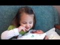 Big sister Avery meeting baby sister Laila for the first time!