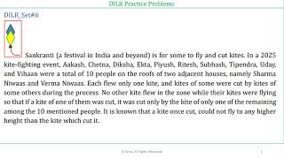 CAT-DILR (Data Interpretation and Logical Reasoning) Practice Set #6