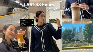 Celebrity 📎 internship vlog | last 48 hours of my internship, what I eat, and reflection on my internship Wealth