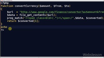 Convert Currency using Google Finance in PHP