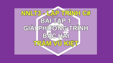 GIẢI PHƯƠNG TRÌNH BẬC 2 - NGÔN NGỮ LẬP TRÌNH 3 - C#