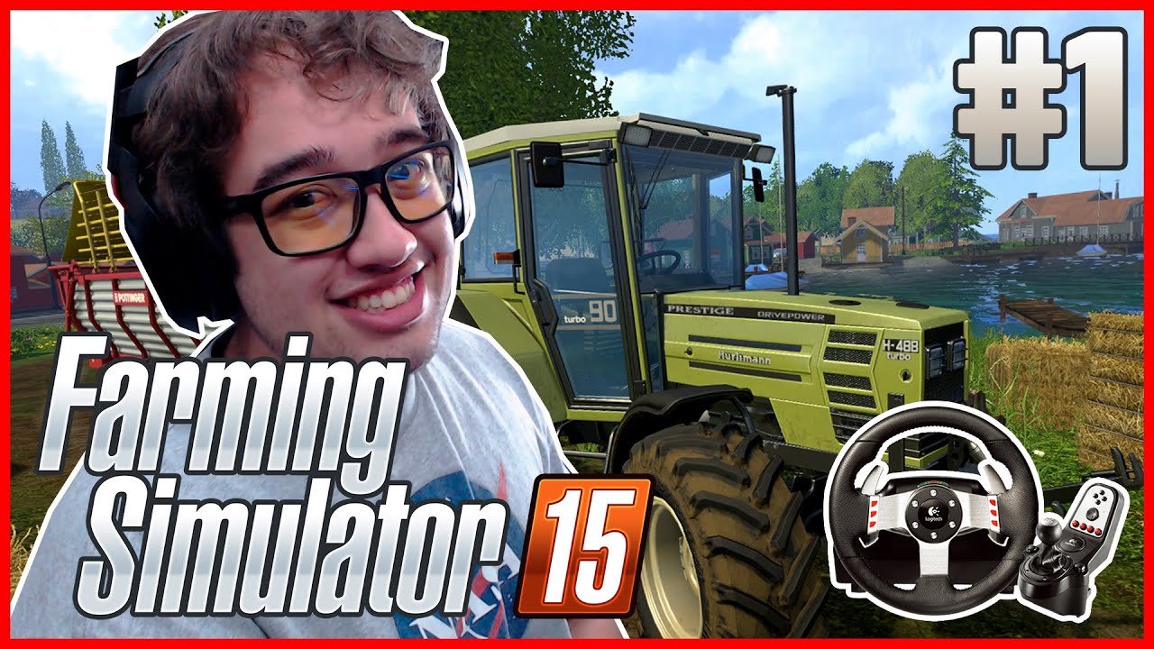 Farming Simulator 15 + G27 - Primeira plantação #1 - ft. 