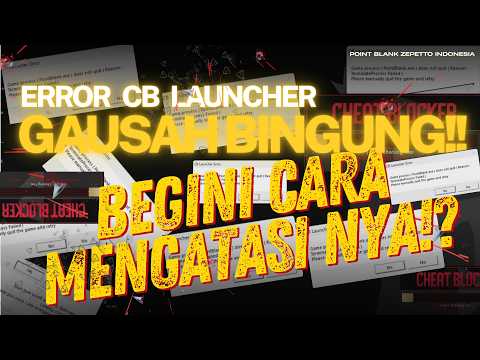 POINT BLANK CB LAUNCHER ERROR?? INI CARA MENGATASINYA!!