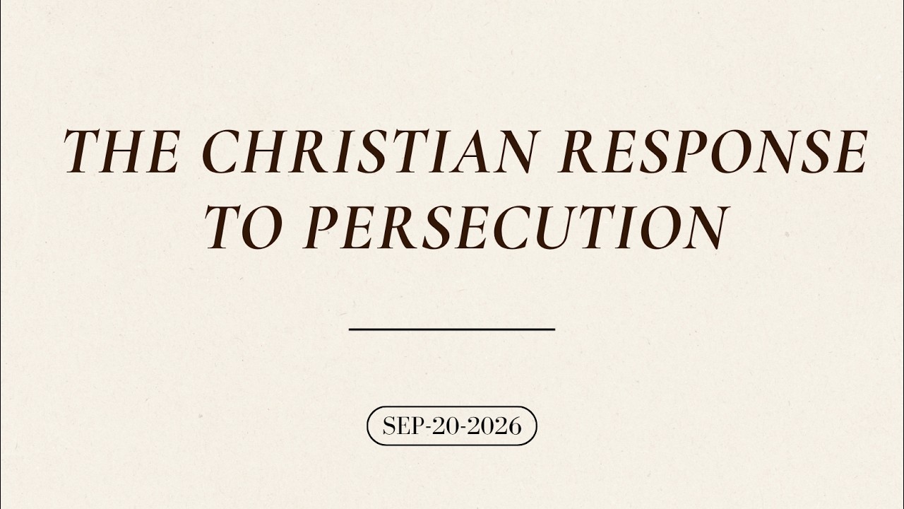 The Christian Response to Persecution | Acts 5:33-42 | Pastor David Oluwadara