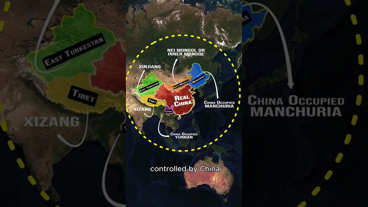What Does the REAL Map of China Look Like? π¨π³πΊοΈ #ChinaBorders #Geopolitics #GeopoliticalMaps